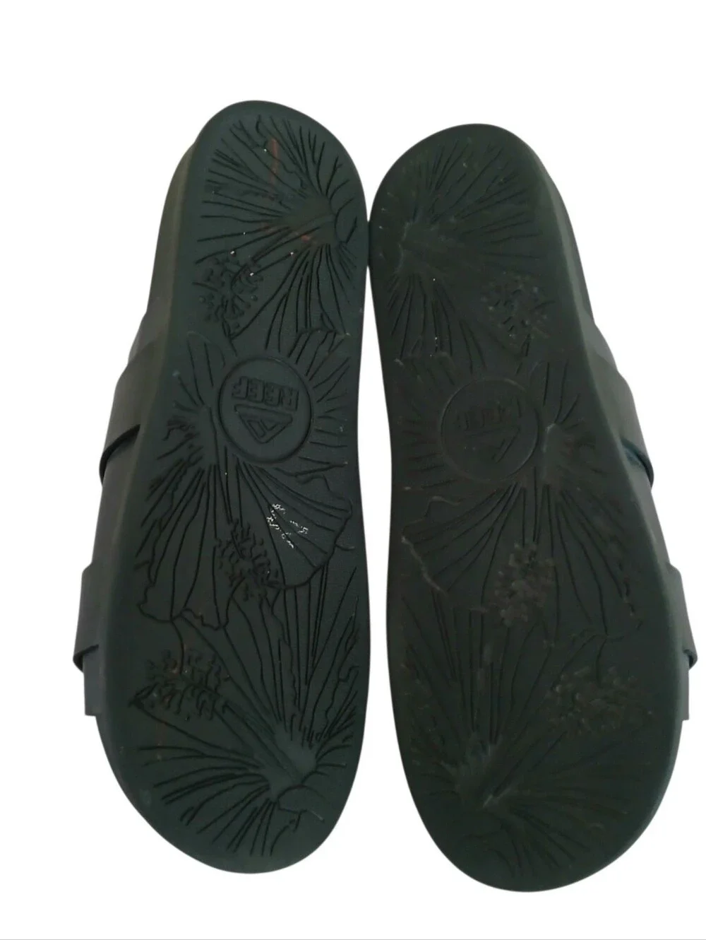 REEF Cushion Vera Cruz Chunky Sandals Women's 7 Black Buckles Neutral Beach